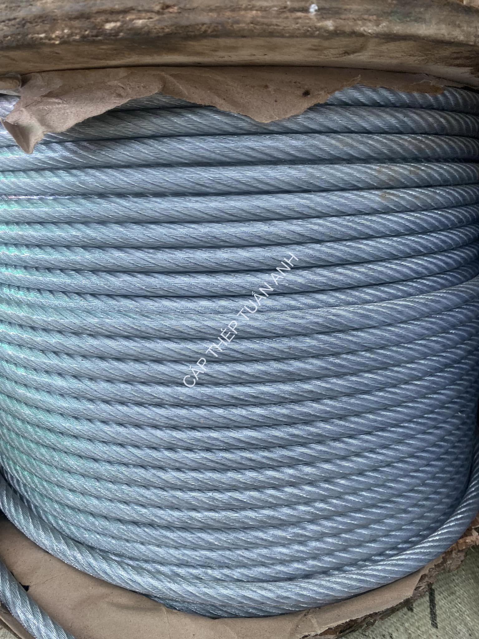 Dây cáp thép bọc nhựa dây cáp thép bọc nhựa phi 12mm